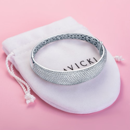 Bransoletka SAVICKI: białe złoto, diamenty